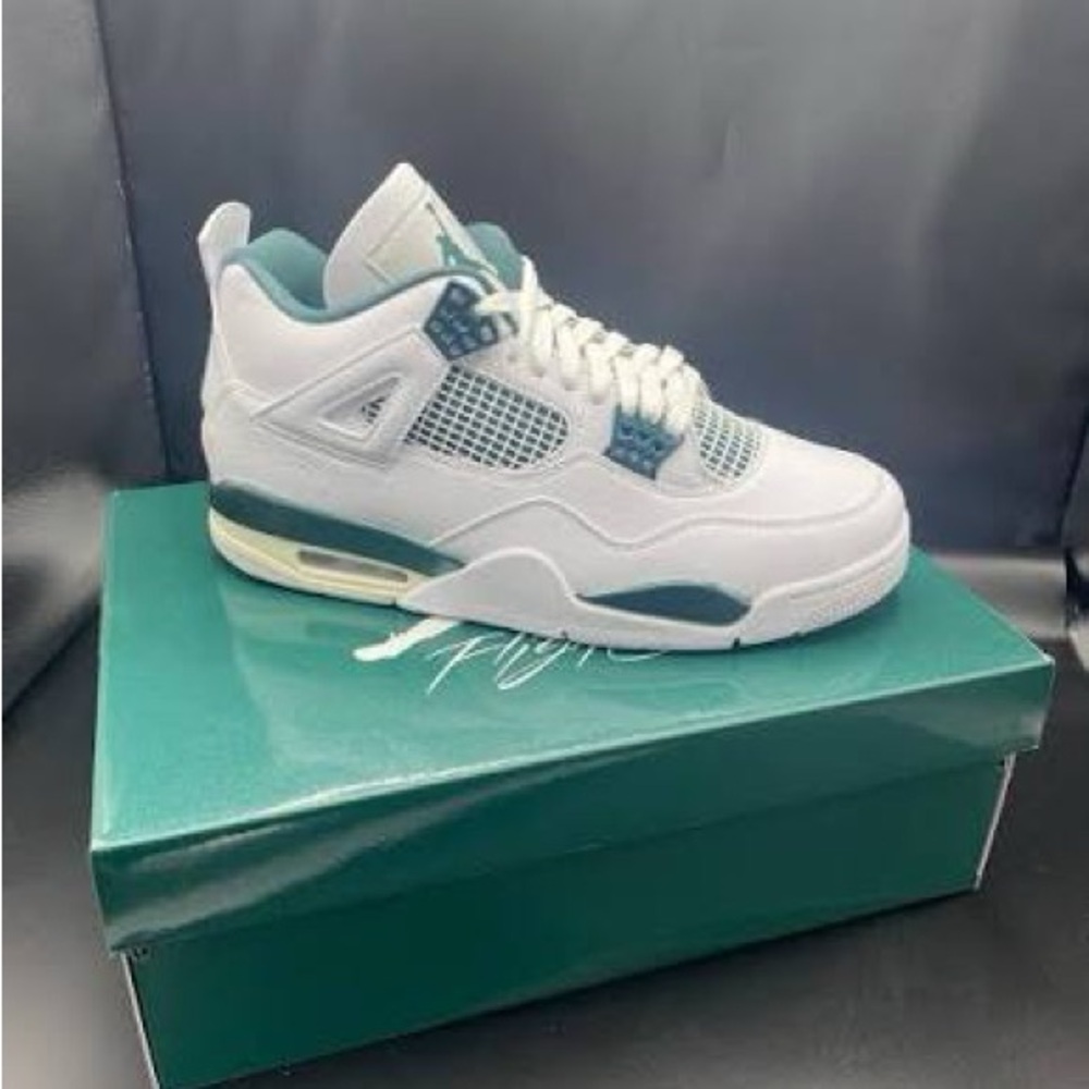 NEW Nike updated post coming soon Nike Air Jordan 4s in Green oxidized